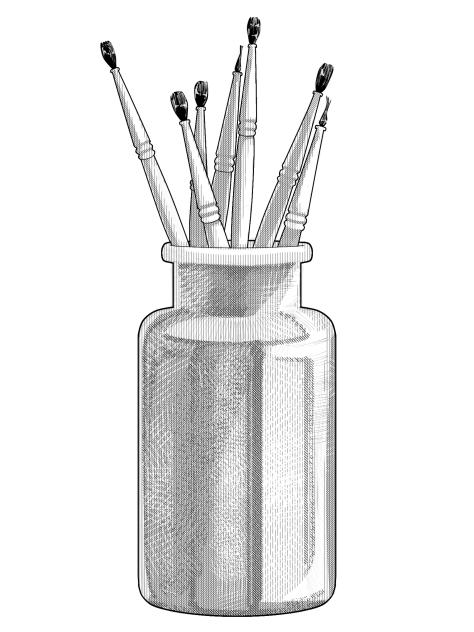 paintbrush holder