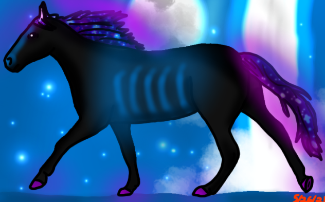 Twilight horse