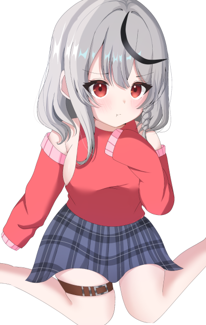 新しい服を褒めてもらえなくて不機嫌な沙花叉