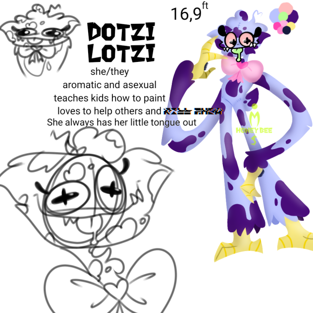 Dotzi Lotzi Poppy playtime oc(colored)