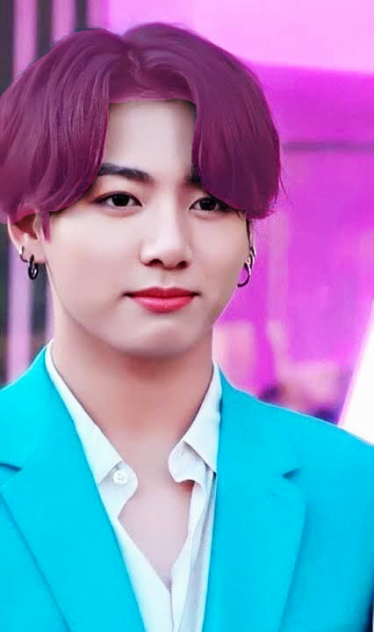 BTS Jungkook with pink hair