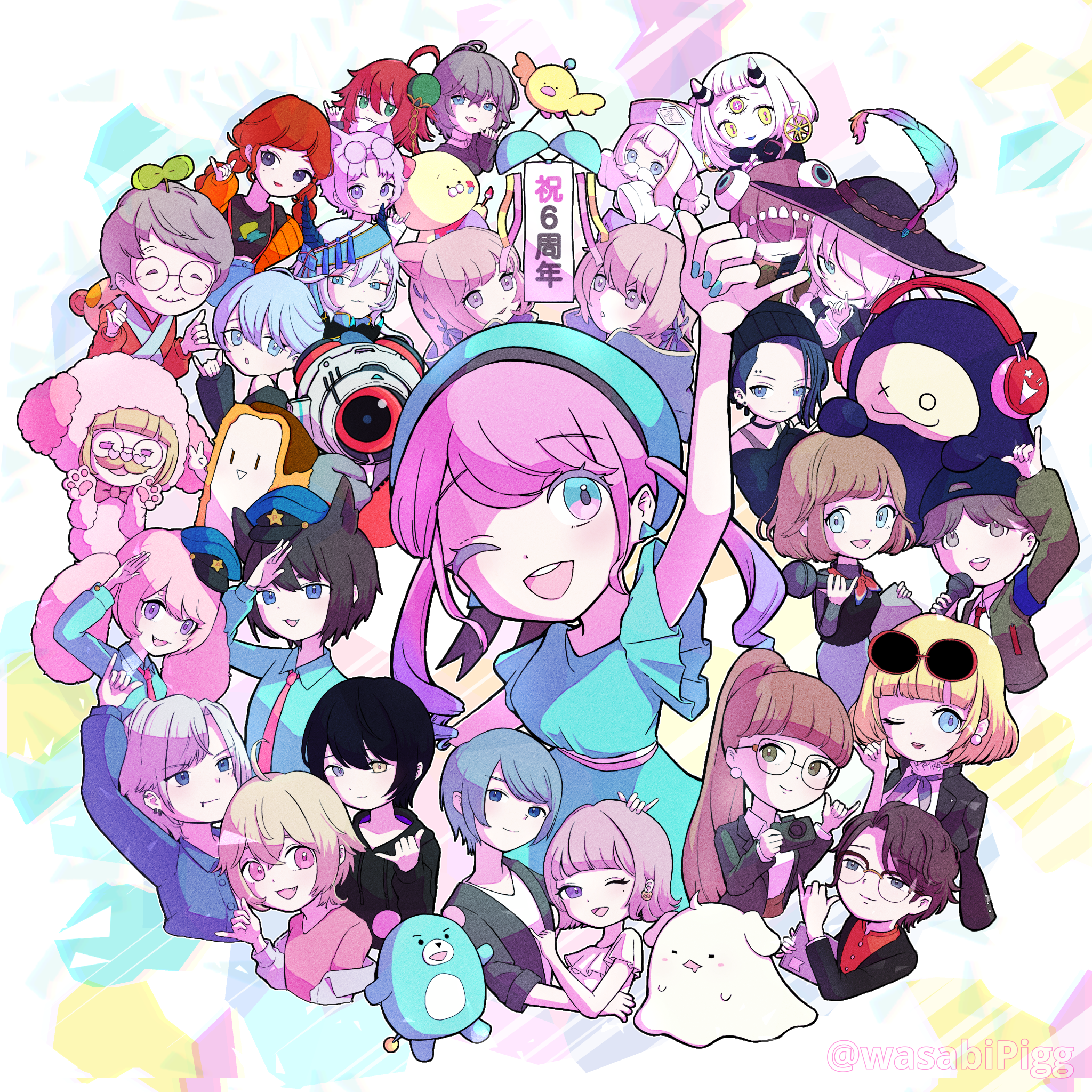 ピグパ6周年イラスト Ibispaint