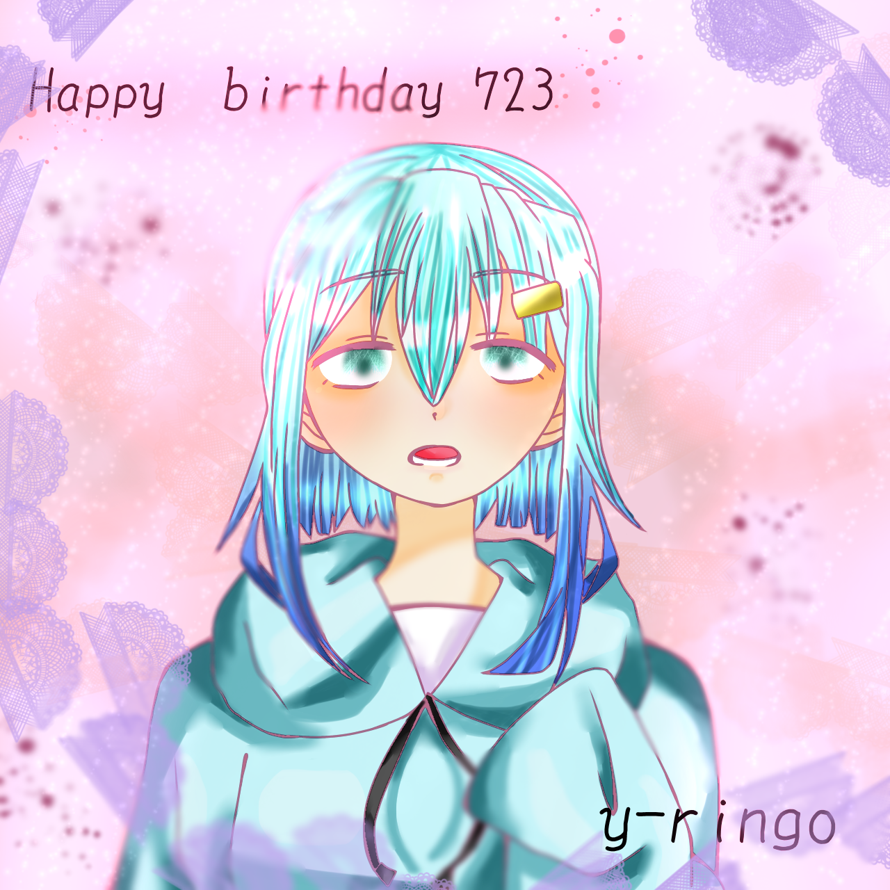 723の誕生日イラスト Ibispaint