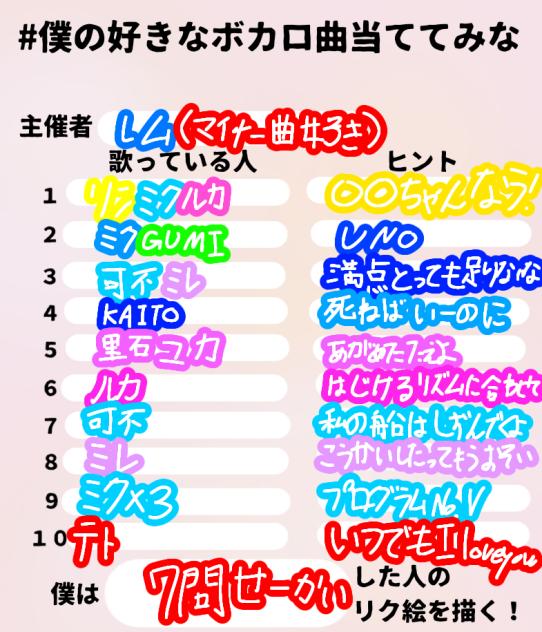 当てて見やがれ