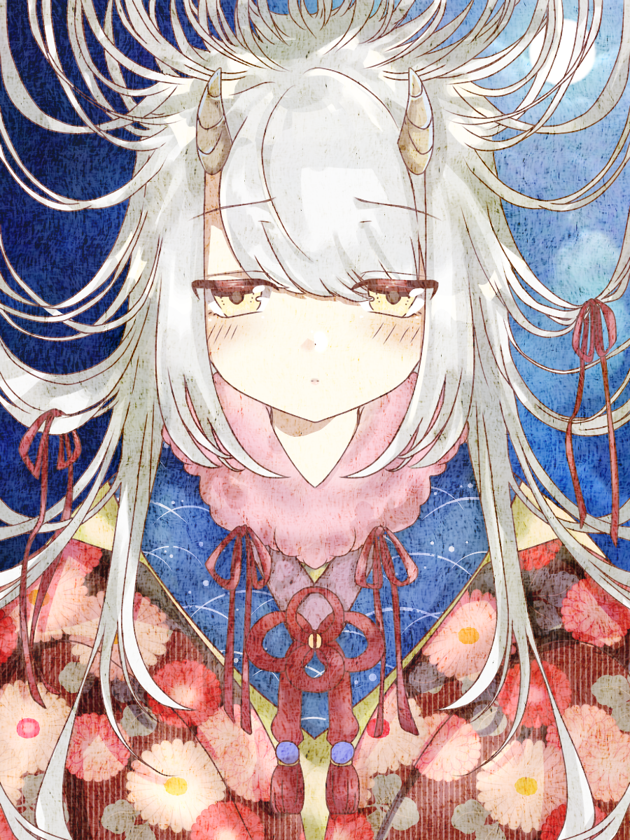 鬼の娘イラスト オリジナル 鬼娘 - たかみやのイラスト - pixiv