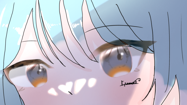 君を見る