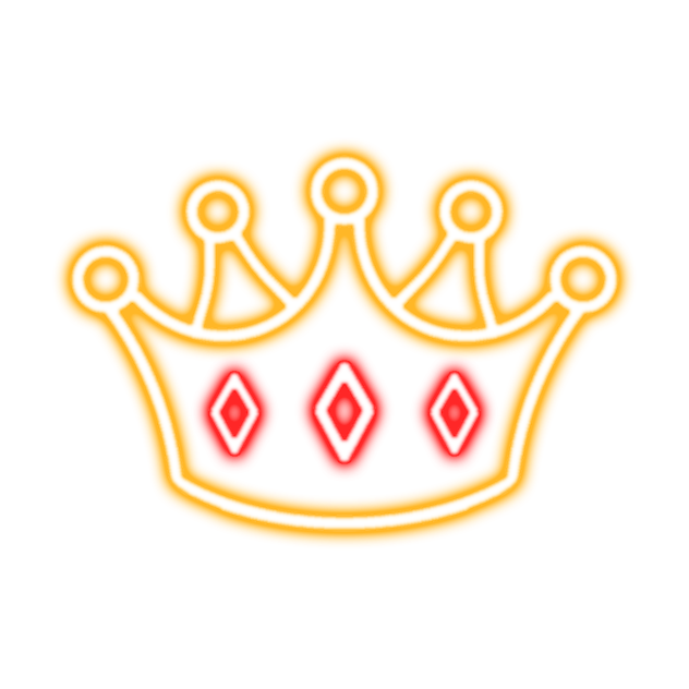 Crown neon sign
