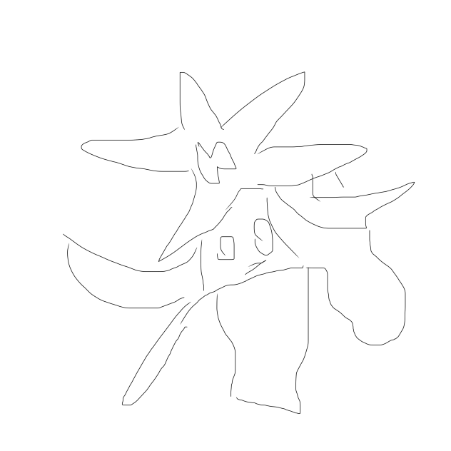 夕方のポケモンお絵描き４本勝負1