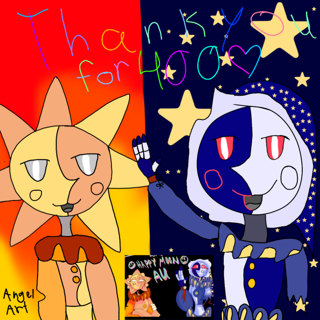 SUN AND MOON ART FOR ABBY