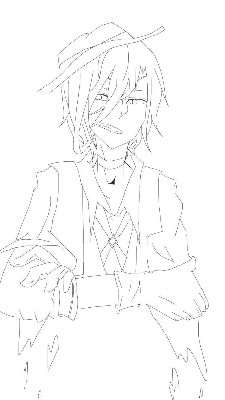 線画】中原中也【文豪ストレイドッグス】 - ibisPaint