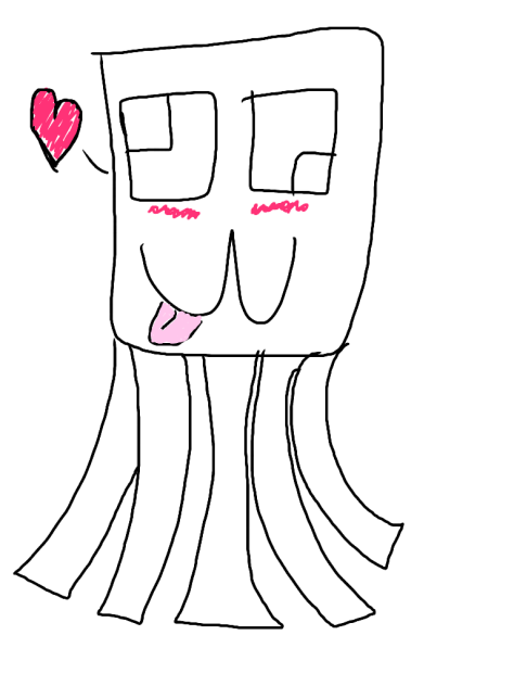 ugly Minecraft squid