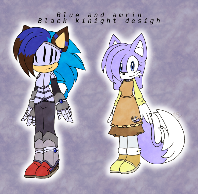 Blue and amrin black knight desigh