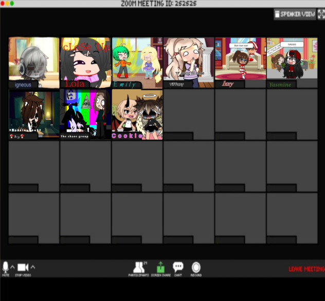 Zoom call 🫢🫢🫢 ibisPaint