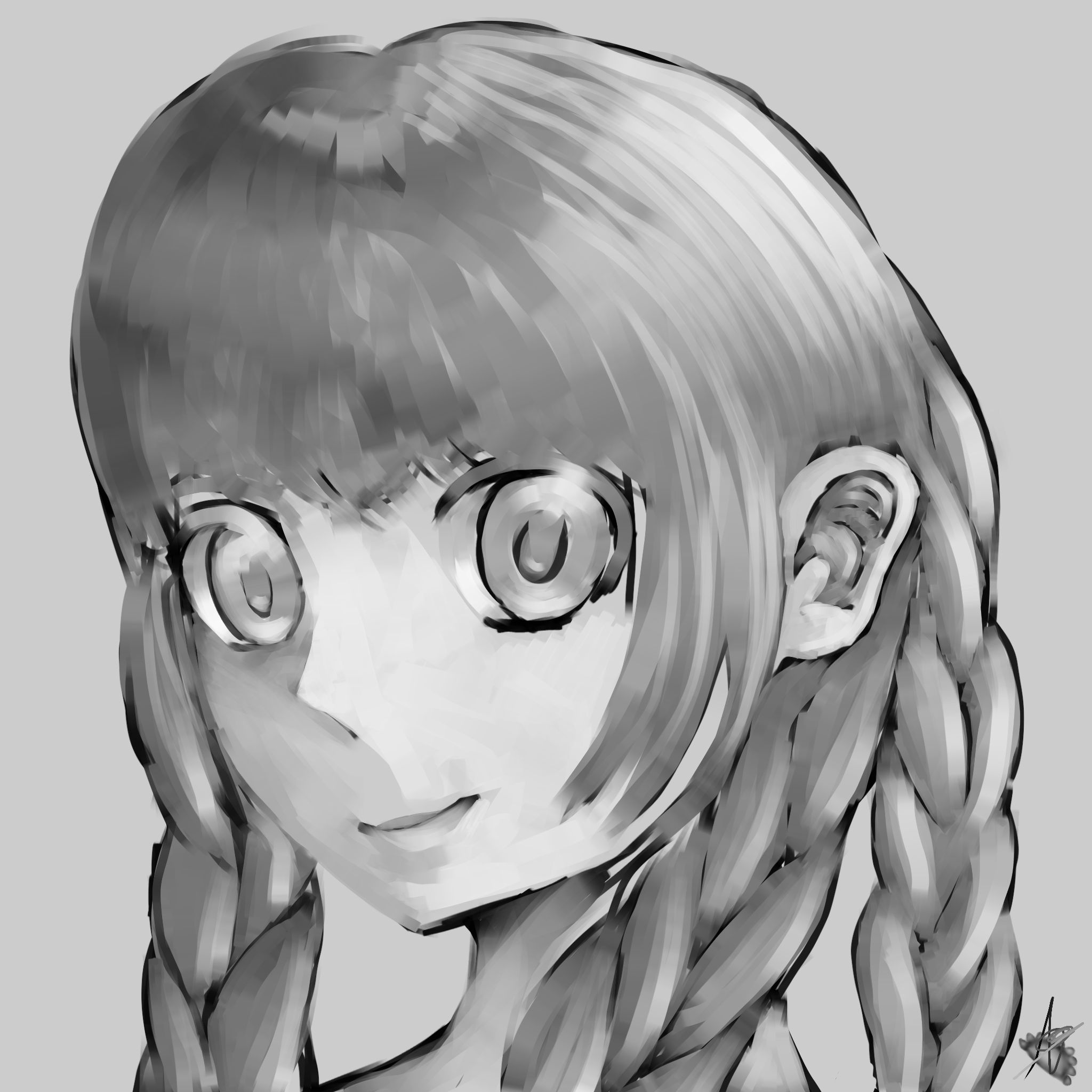 Kanroji Mitsuri gray scale🩶 - ibisPaint