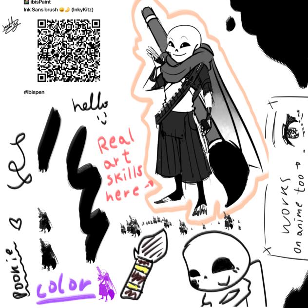 Ink Sans brush 😩🤌