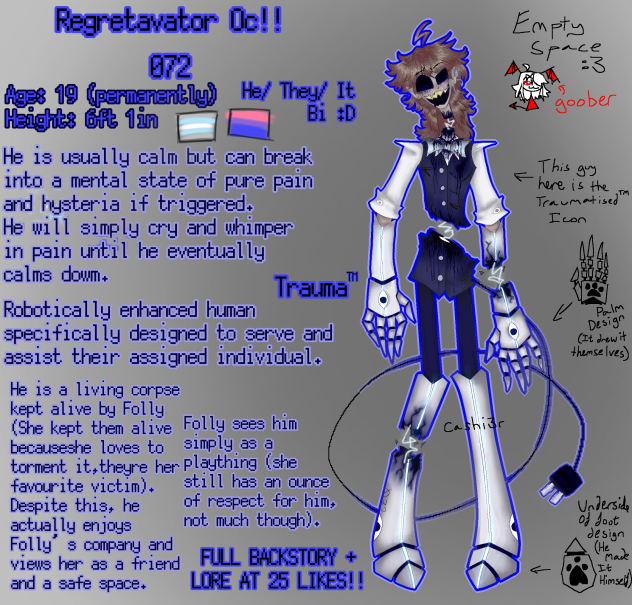 Regretavator Oc (⚠️TW Gore❗️)