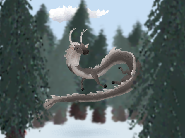caribou dragon thing - ibisPaint