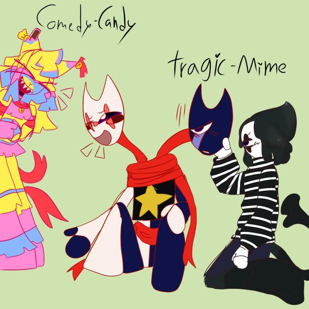 comedycandy + tragicmime