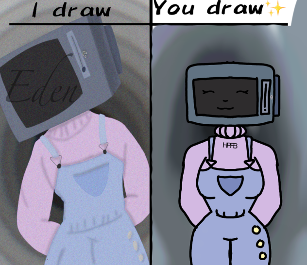I draw you draw tv head - ibisPaint