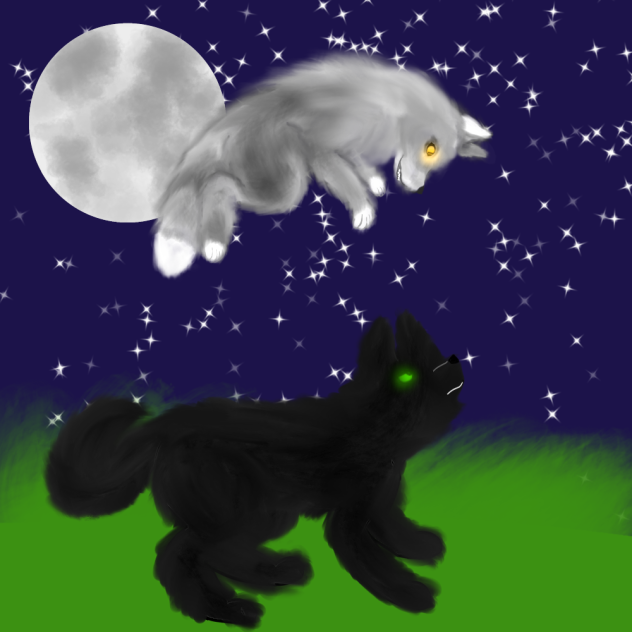 my trashy art of my old oc's finished