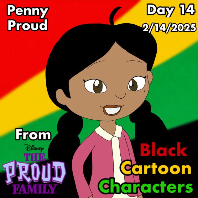 Black Cartoon Characters Day 14 Penny