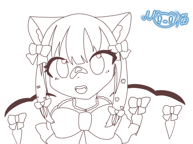 シンプルに可愛いフラン！(線画！)