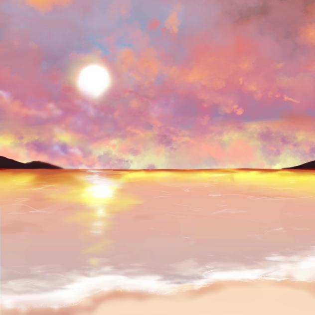 朝焼けに見える夕焼け