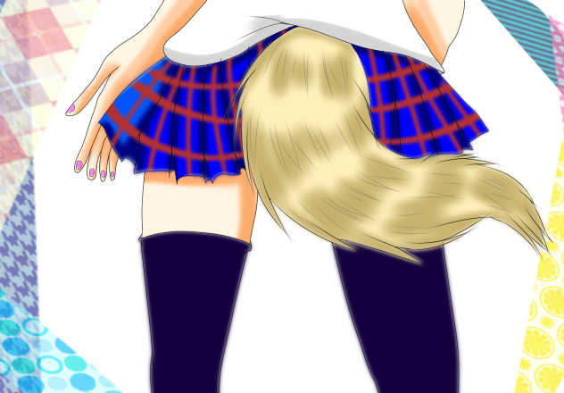 しっぽがあるのは、内緒だよ❗