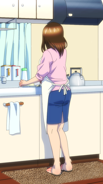 妻の後ろ姿