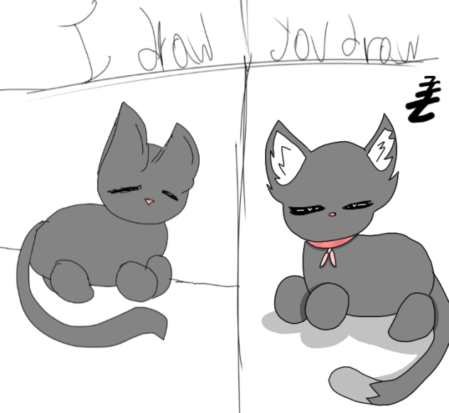 I draw u draw Cat👌