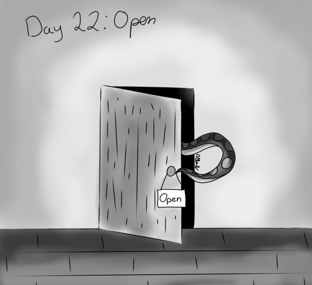 Inktober Day 22 - Open