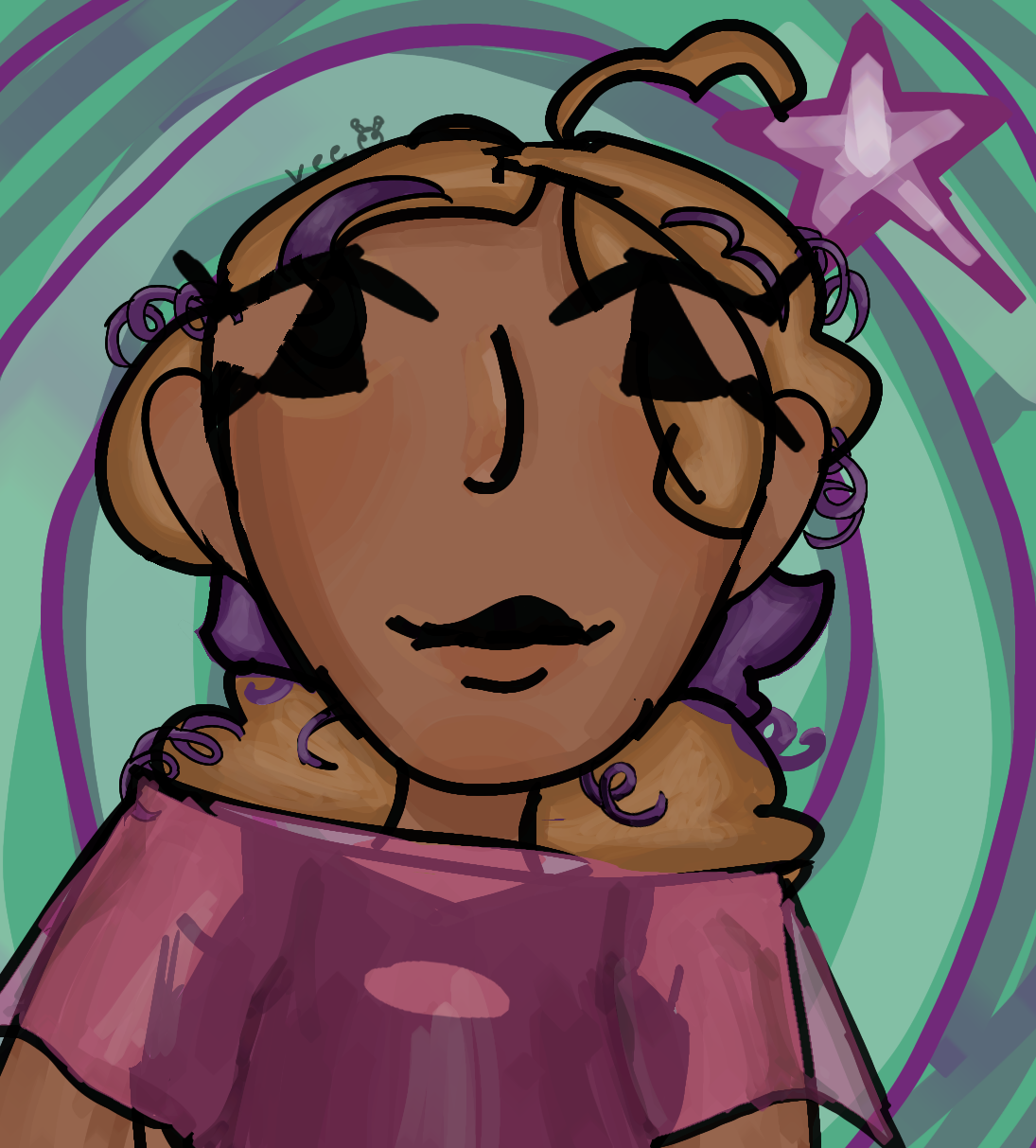 tried a different artstyle (again...) - ibisPaint