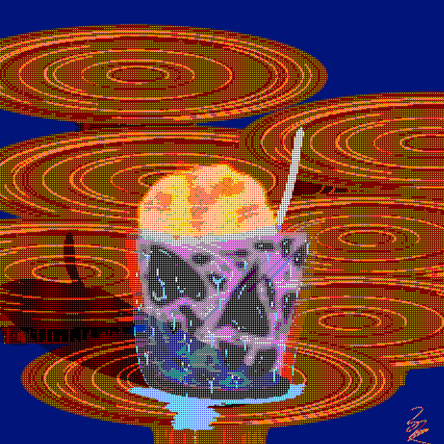 ドット絵アイスコーヒー