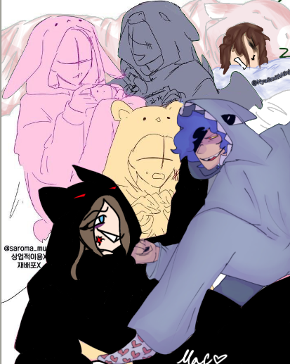 Sleepover collab with MoondripHI