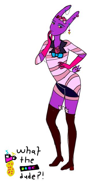 Jax in angel dust's fit