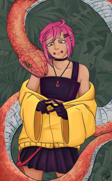 art trade 1 time drawinng a  snnaakee