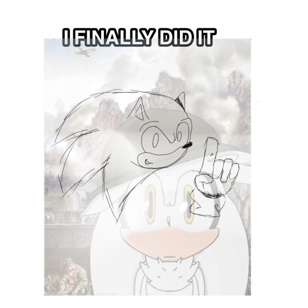 I FINALLY DID IT… I DREW SONIC WELL…