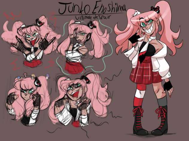Junko Enoshima redesign ⚪️💔⚫️