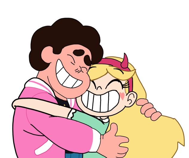 Steven Hugging Star (Not a Ship Thing)