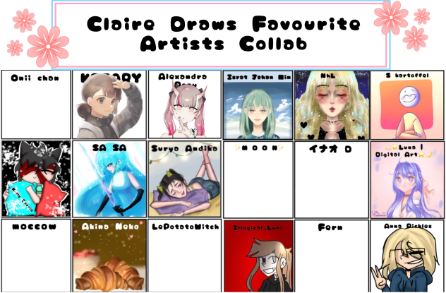 Claire Favourite Artist Collab