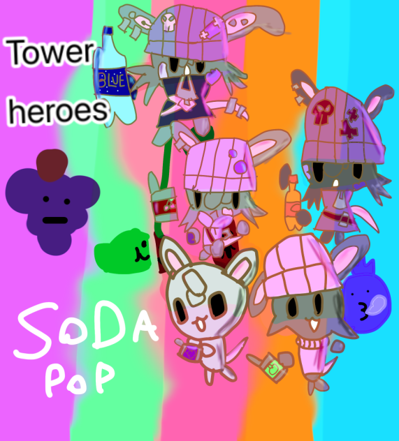 Soda pop tower heroes art - ibisPaint
