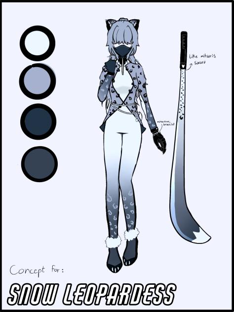 Concept for Snow Leopardess