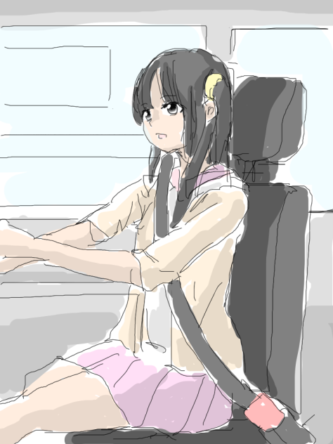 彼女がドライブ