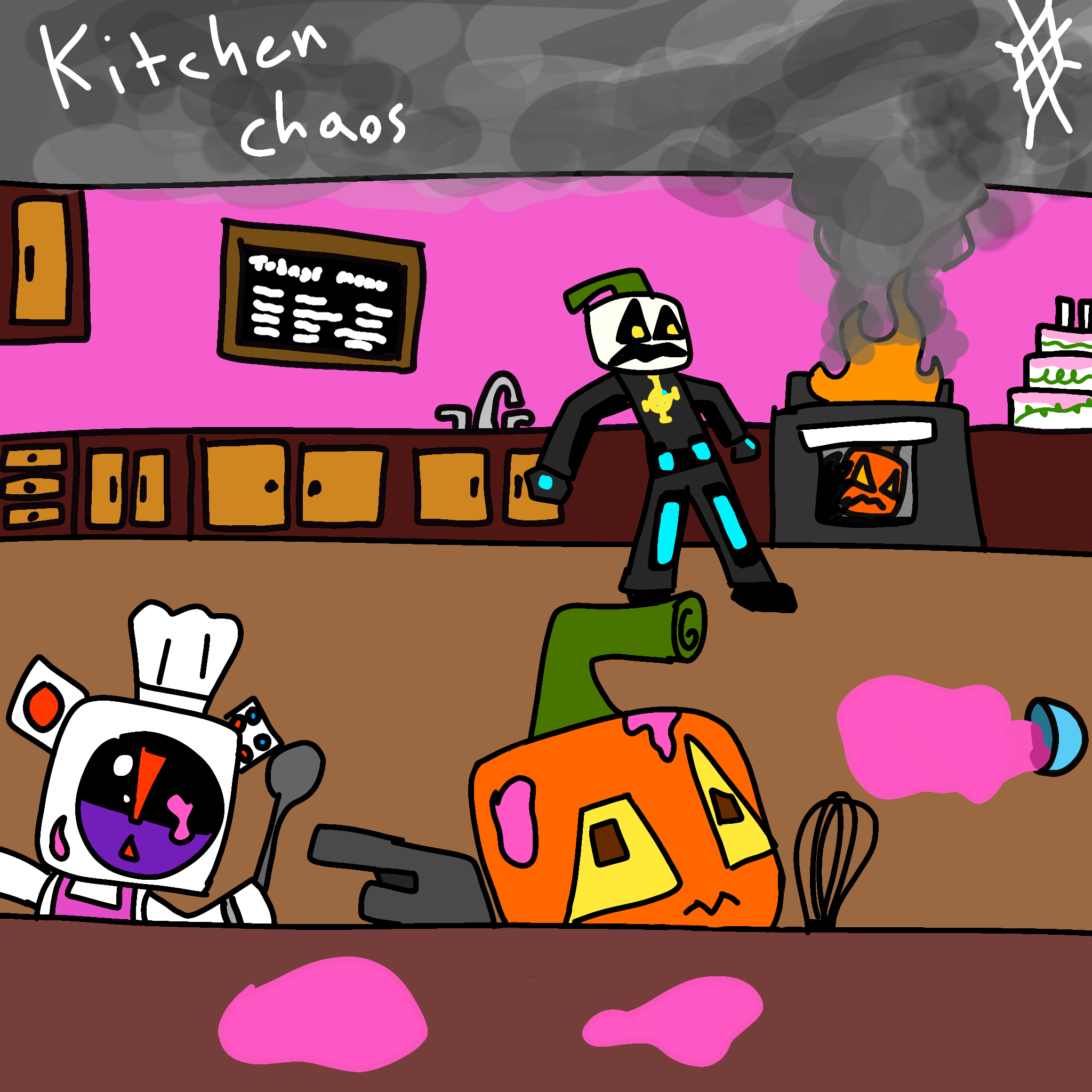 Kitchen Chaos - ibisPaint