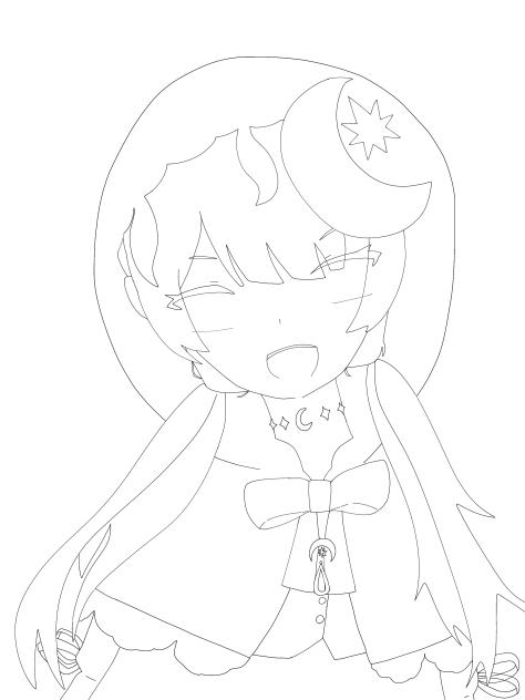 ゆらぎゆら　線画2