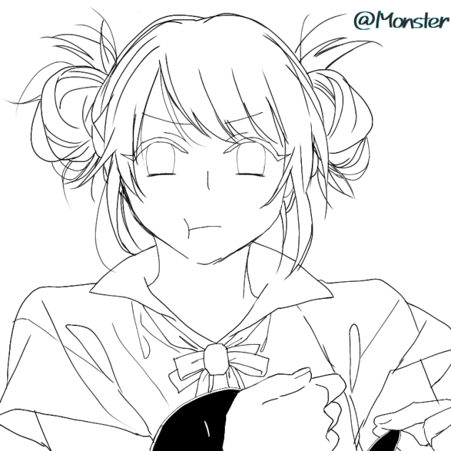 フリー線画らくがき⑪