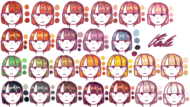 Hair colors