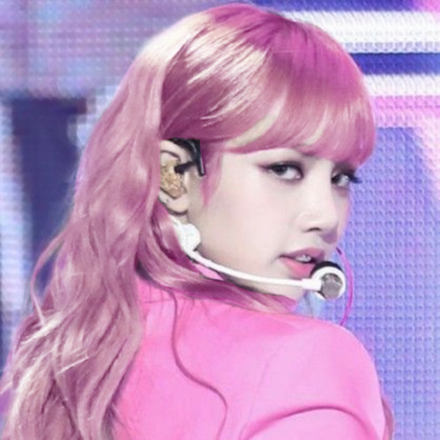 💖Lisa with pink hair💖