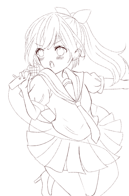 shout オリキャラ15 線画