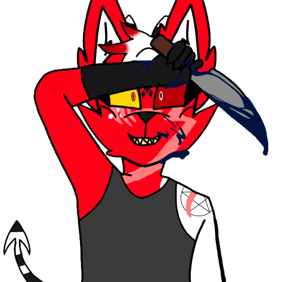 The spray of blood, her fantasy